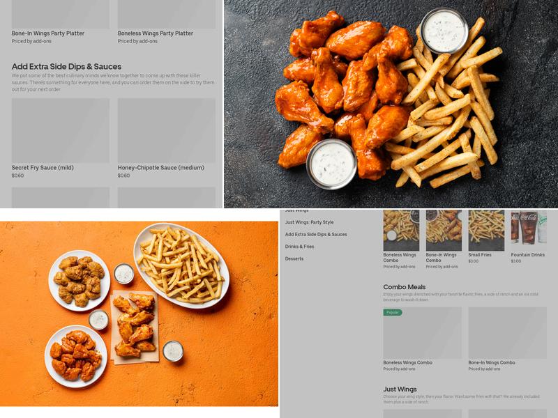 It's Just Wings Menu