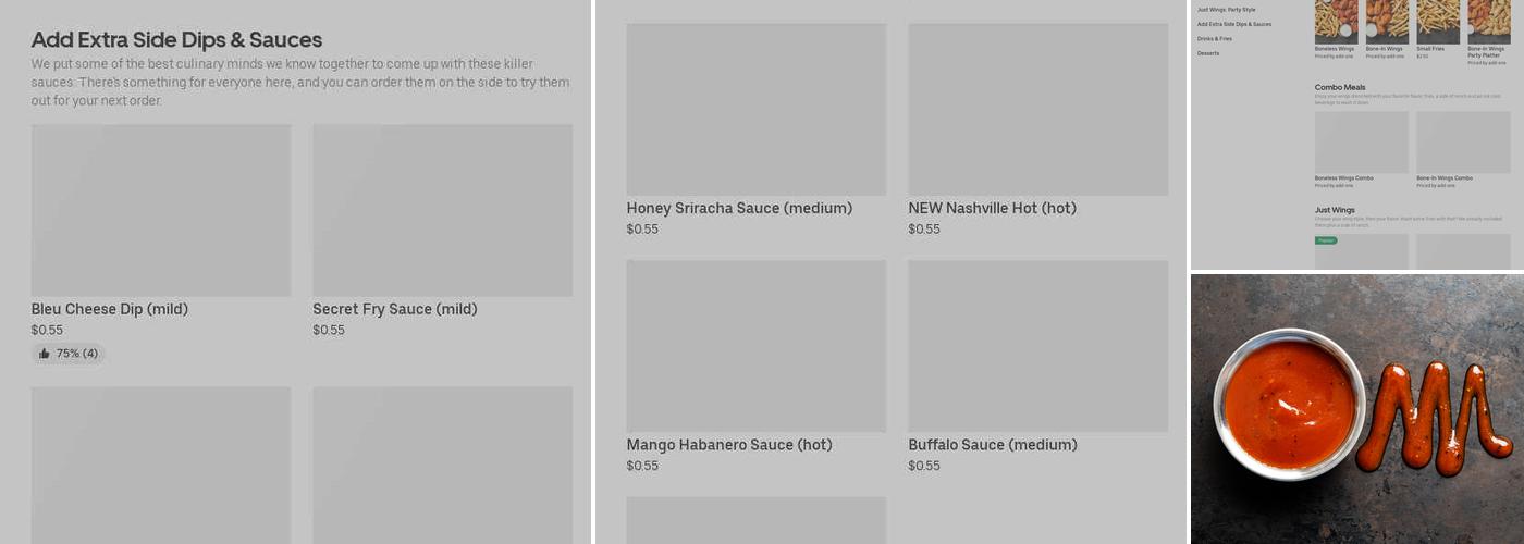 It's Just Wings Menu