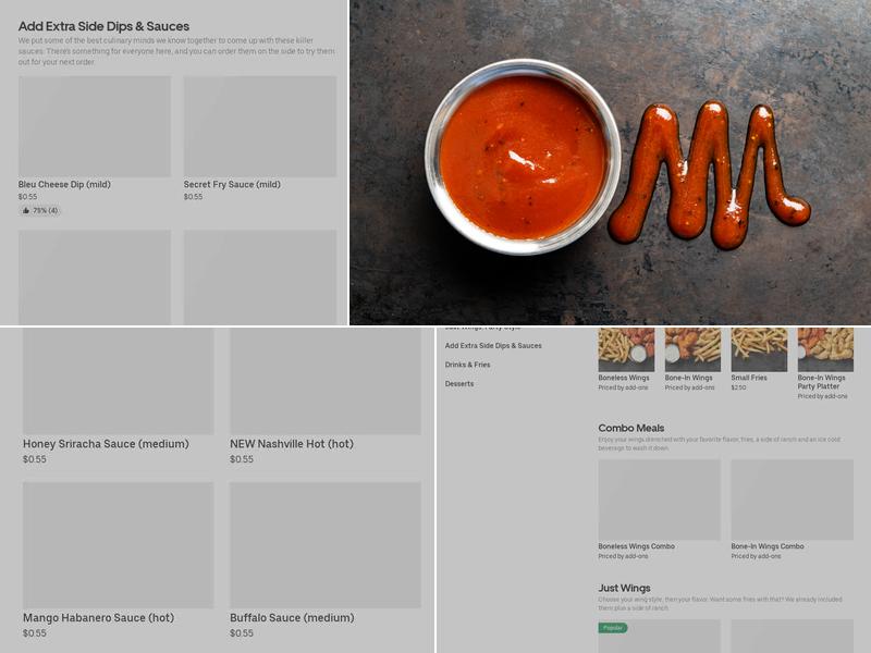 It's Just Wings Menu