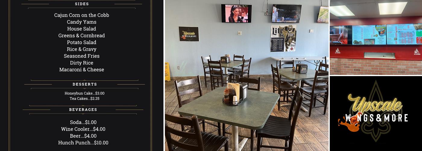 Upscale Wings & More Menu