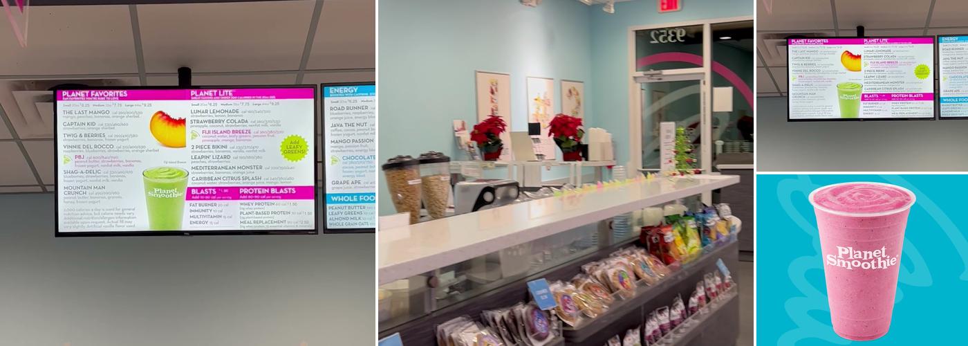 Planet Smoothie Menu