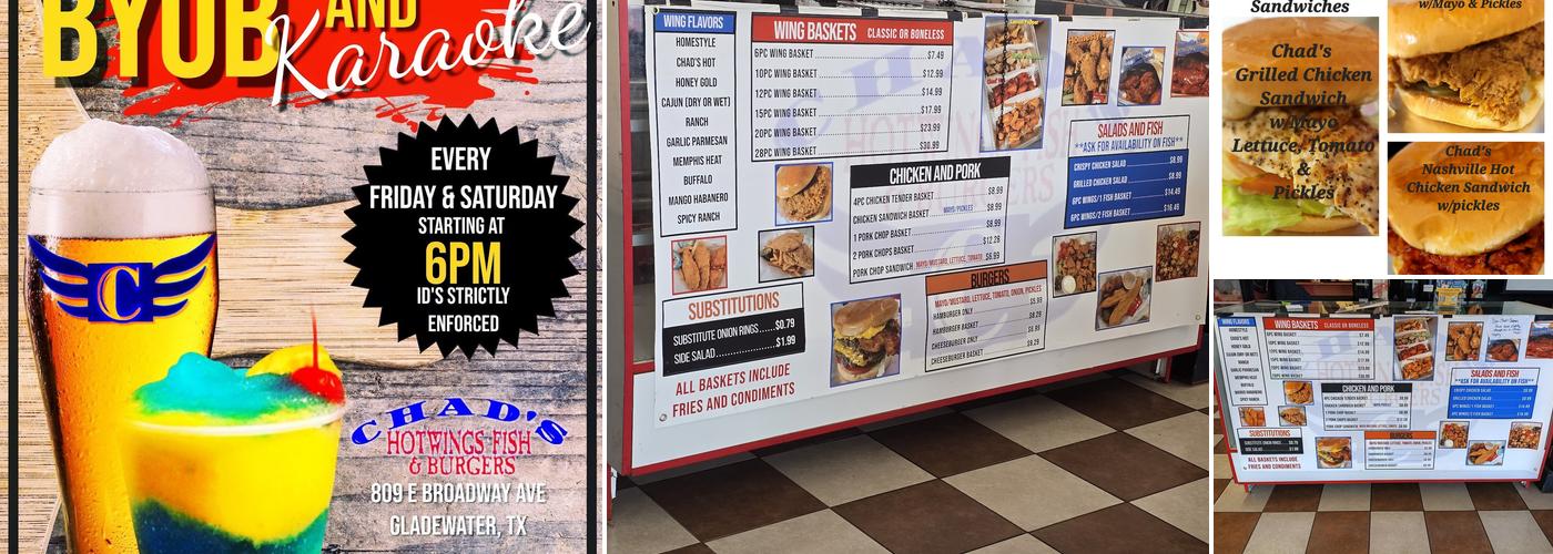 Chad's Menu
