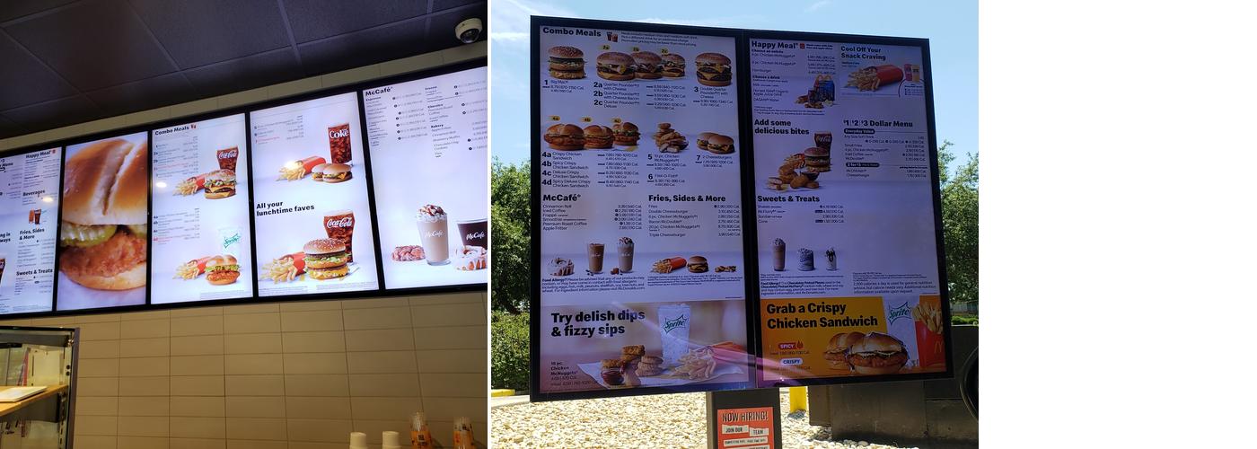 Bucciferro Family McDonald’s Menu
