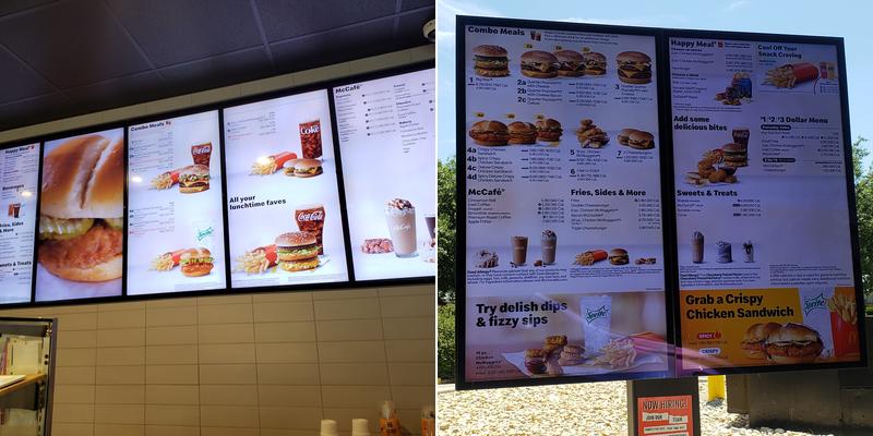 Bucciferro Family McDonald’s Menu