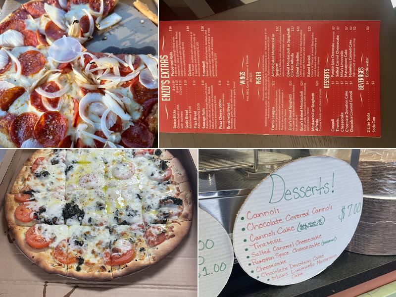 Enzo's Pizza Menu