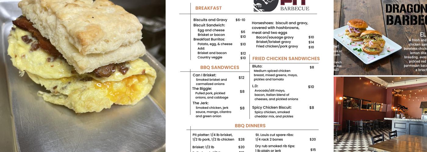 Dragon Pit BBQ Menu