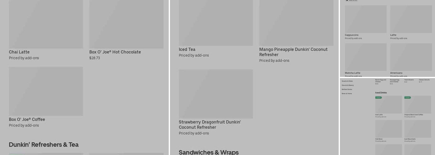 Dunkin' Menu