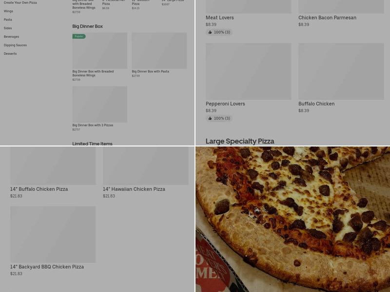 Pizza Hut Menu