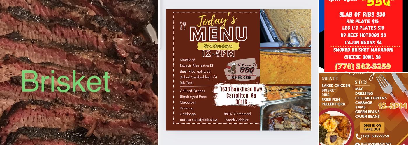 U know it Bbq Menu