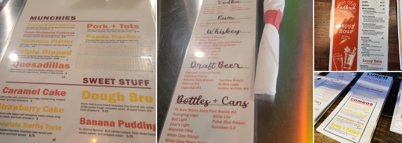 Redbud Kitchen Menu