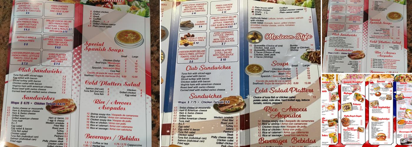 Andy's Restaurant Menu