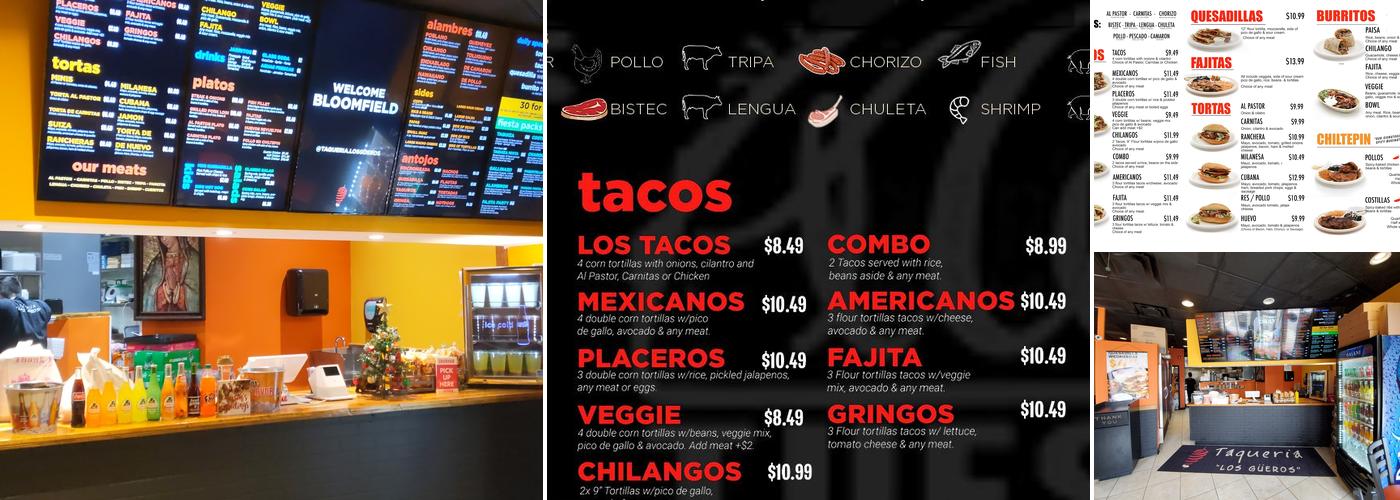 Taqueria Los Gueros Menu