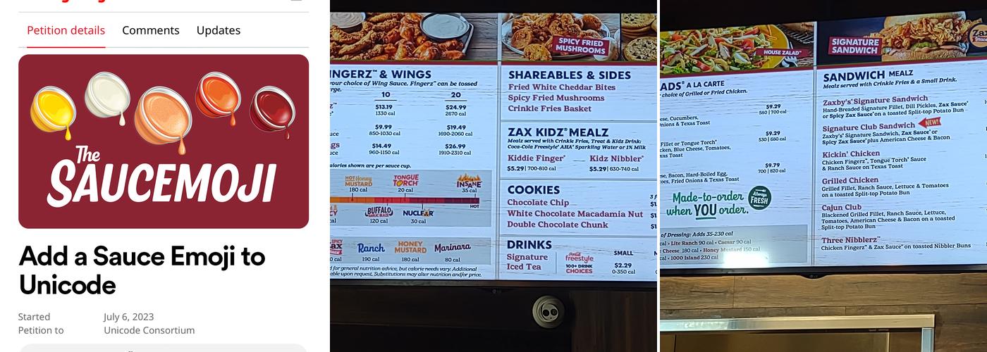 Zaxby's Chicken Fingers & Buffalo Wings Menu