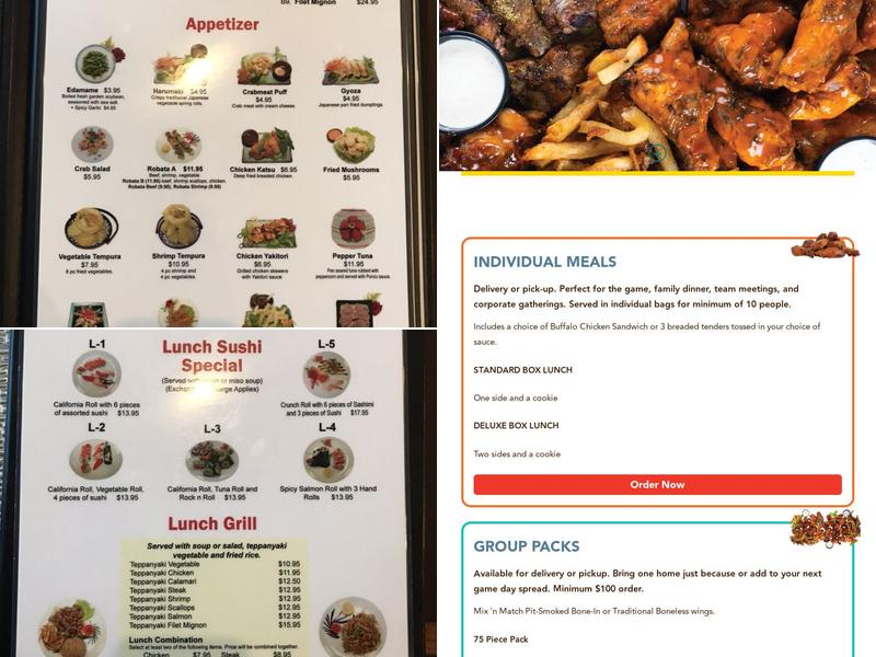 Wing Boss Menu