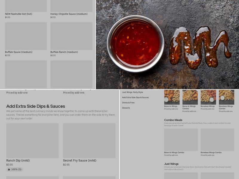 It's Just Wings Menu