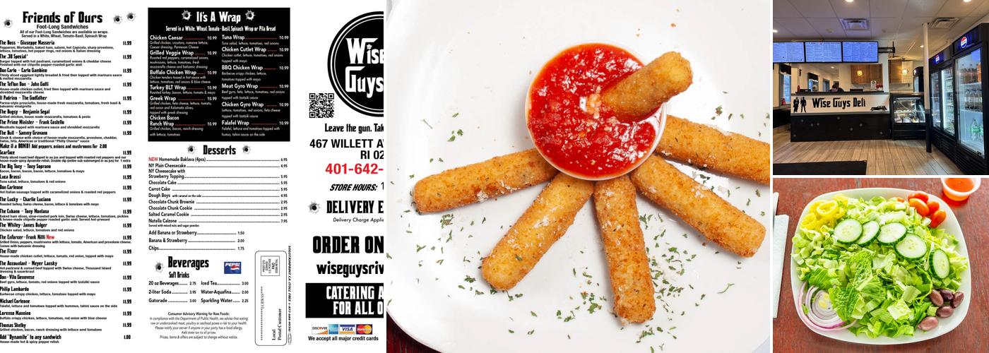 Wise Guys Deli and Pizza - Riverside Menu