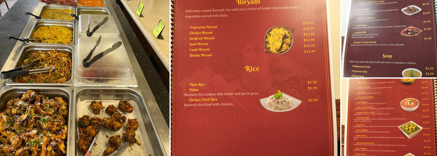 Taste of India Menu