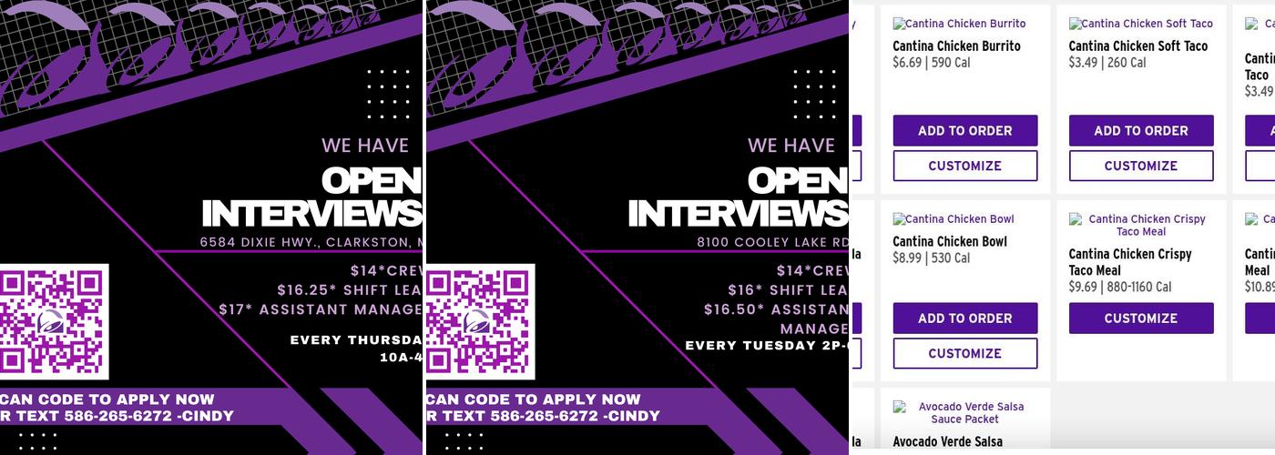 Great Lakes Taco, LLC Menu