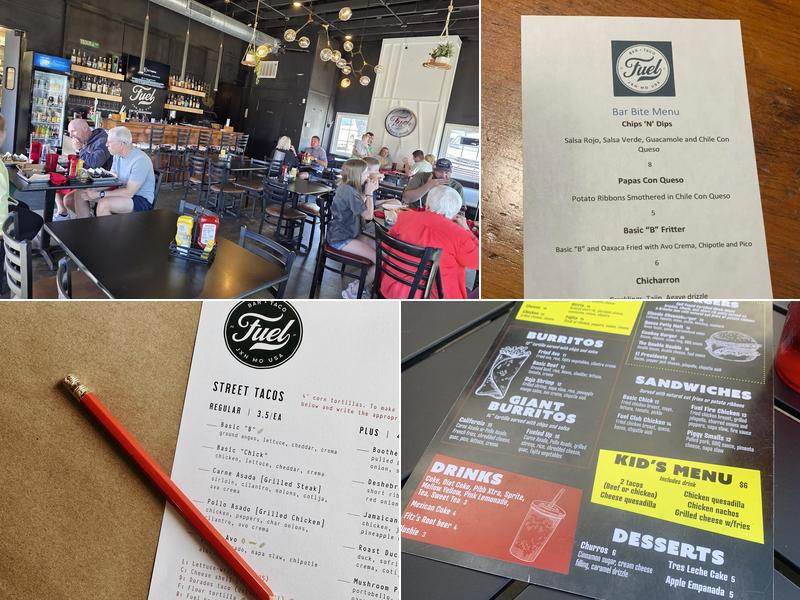 Fuel Restaurant Menu