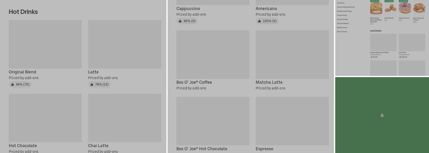 Dunkin' Menu
