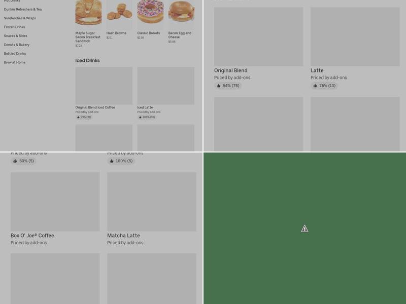 Dunkin' Menu