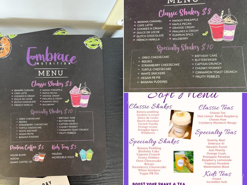 Phoenix Lockerroom Menu