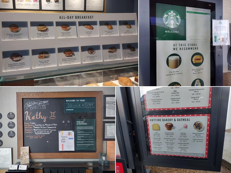 Starbucks Menu
