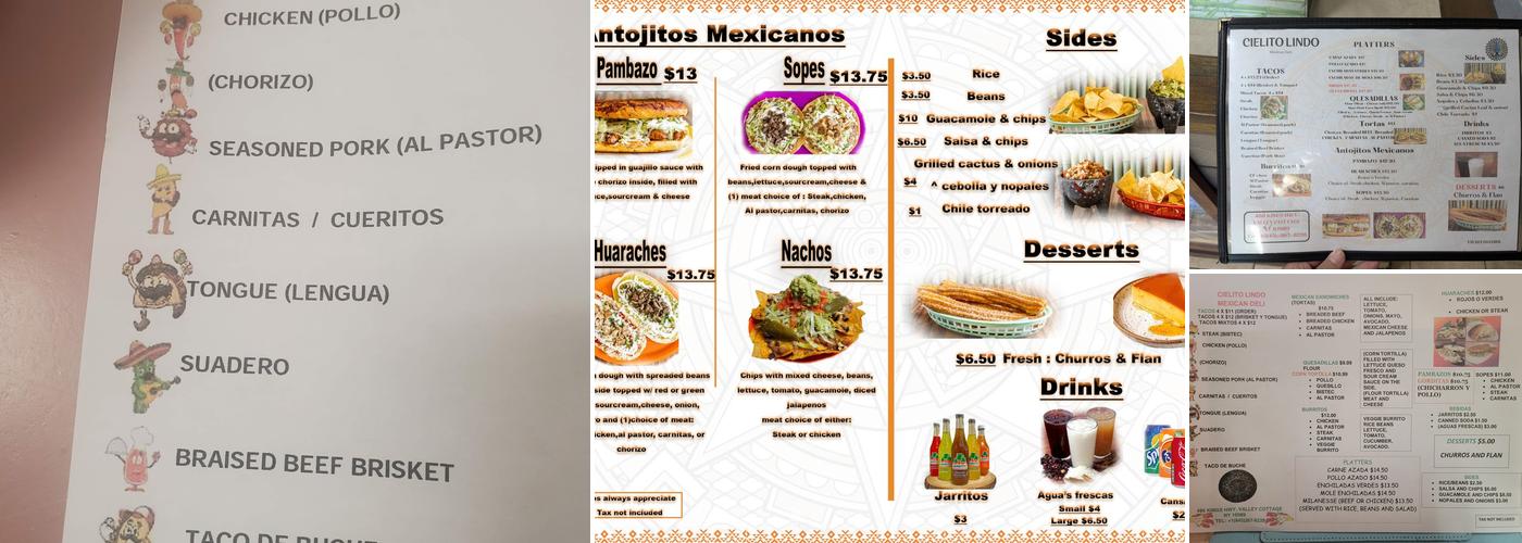 Cielito Lindo Menu