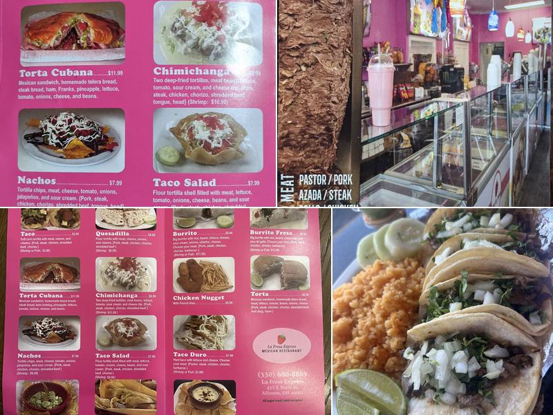 La Fresa Express Menu