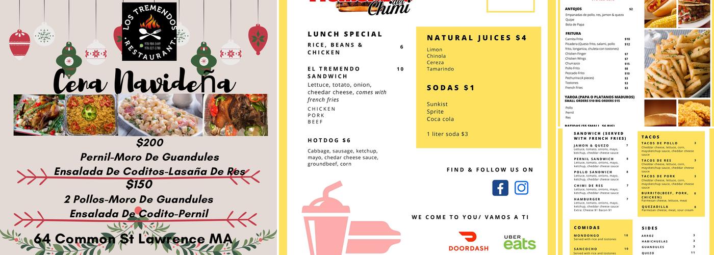 Los tremendos del chimi #1 Menu