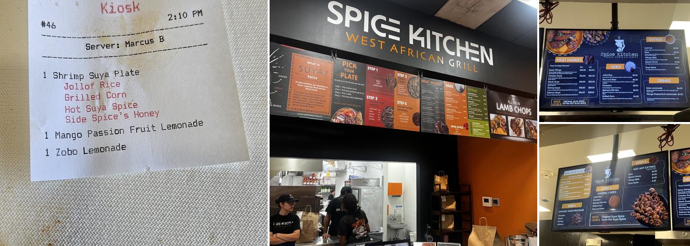 Spice Kitchen West African Grill Menu