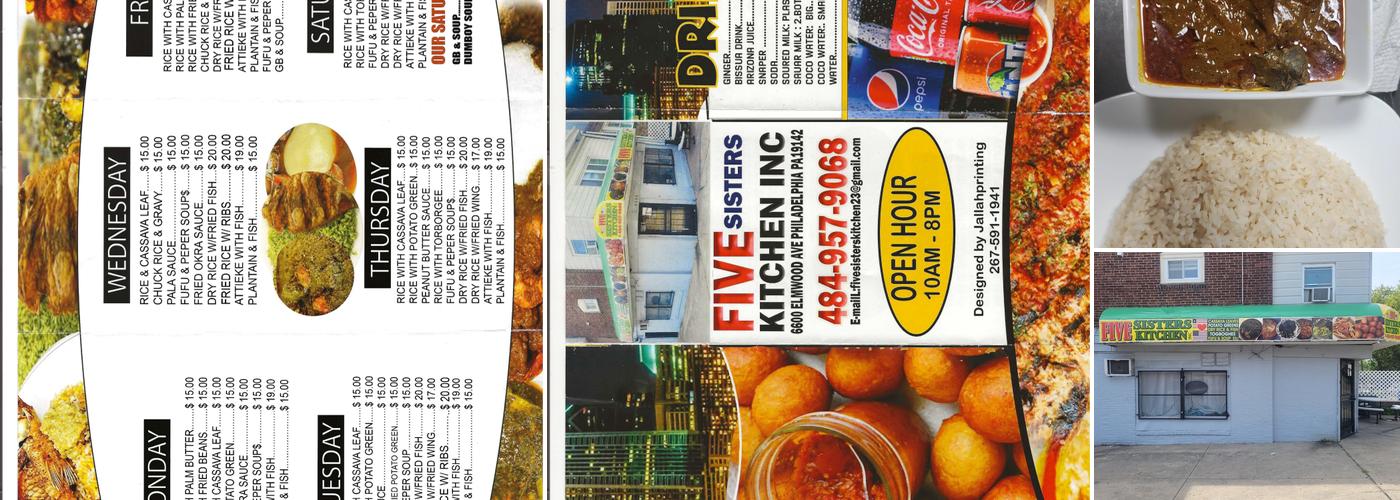 Five Sisters Kitchen Inc Menu