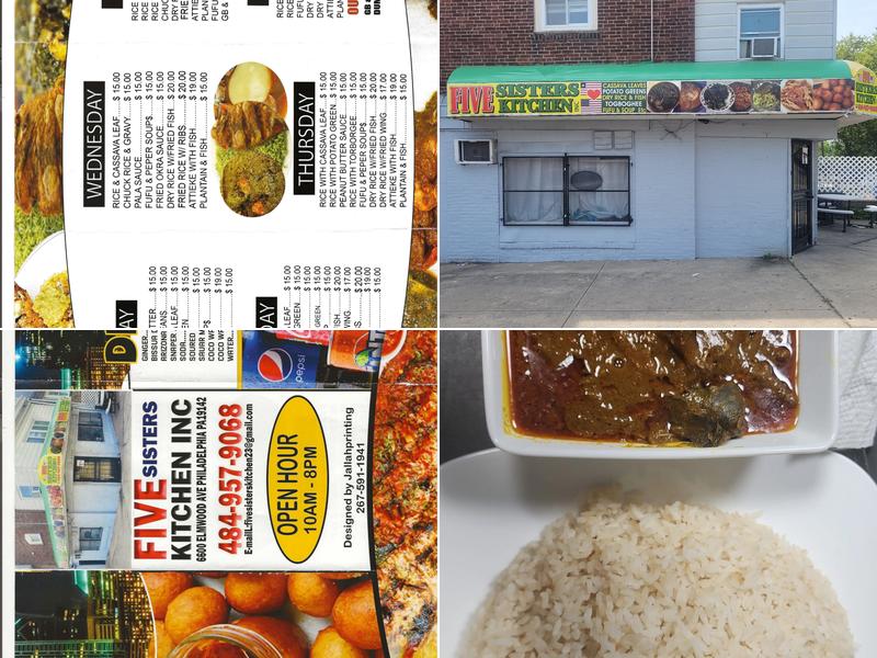 Five Sisters Kitchen Inc Menu