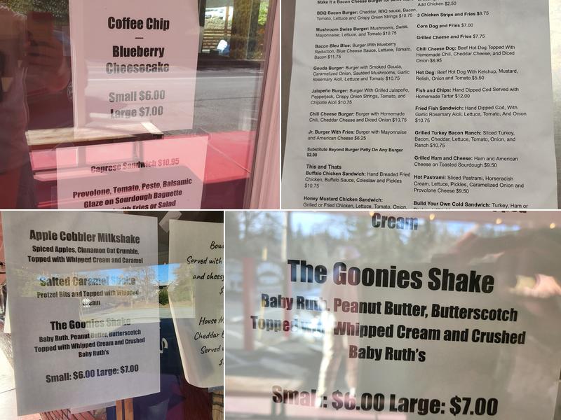 Columbia Frosty Menu