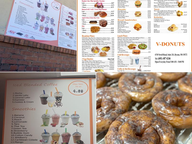 V-DONUTS Menu