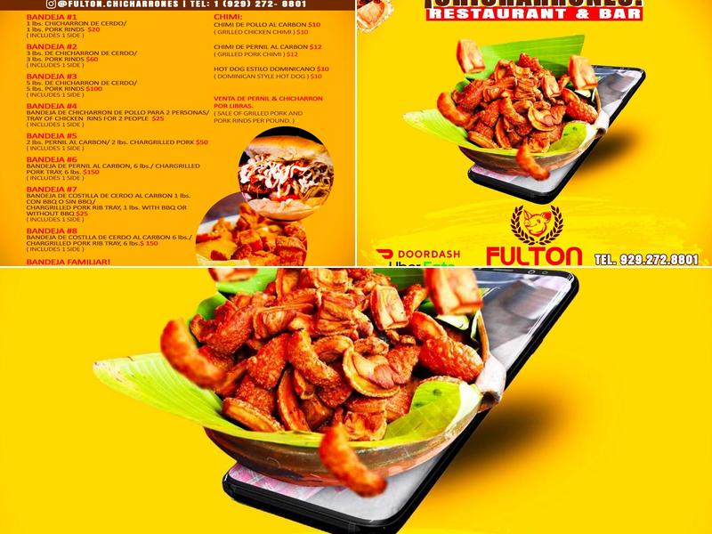 Fulton Chicharrones Rest & Bar Menu