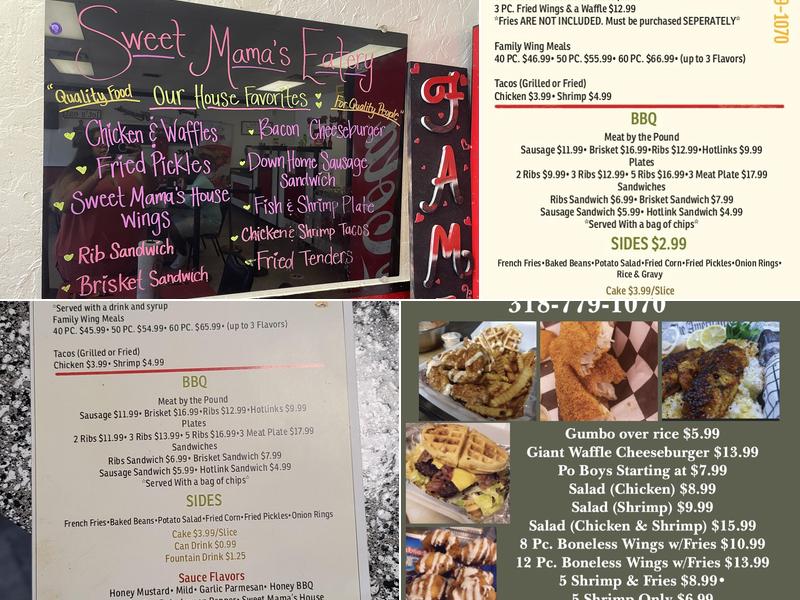Sweet Mama's Soulfood and More Menu