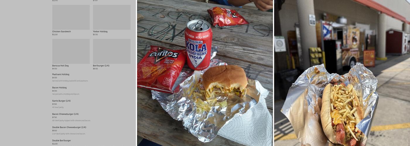 Sam's Dawg House Menu