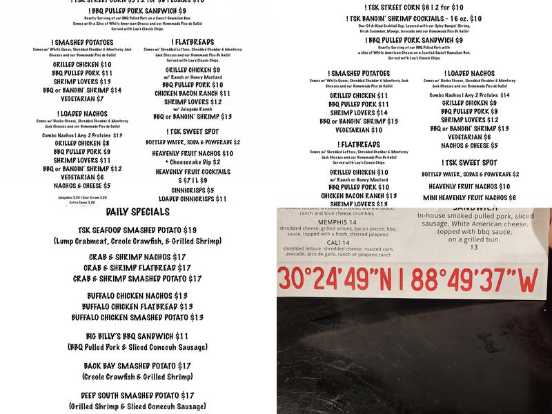 The Scratch Kitchen & Bar Menu