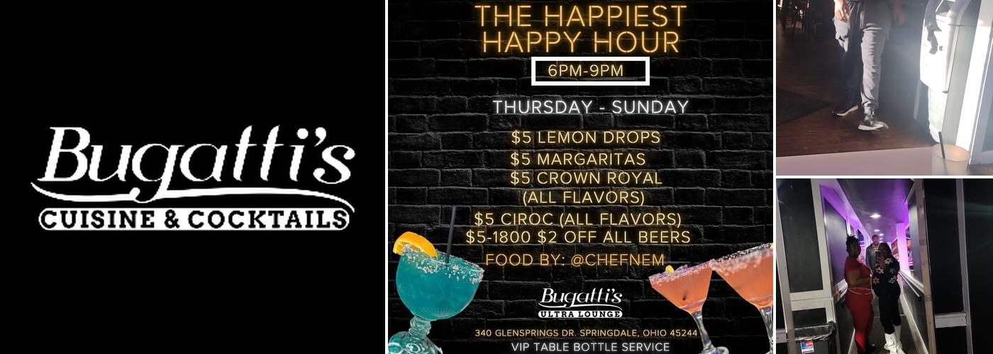 Bugatti's Ultra Lounge Menu