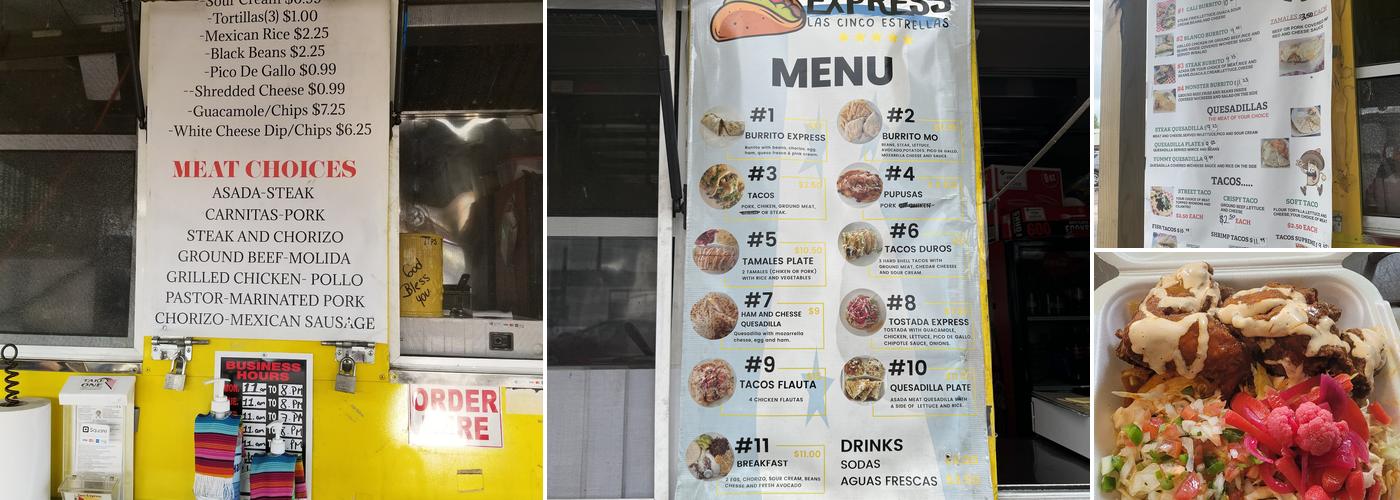 Taco express Menu