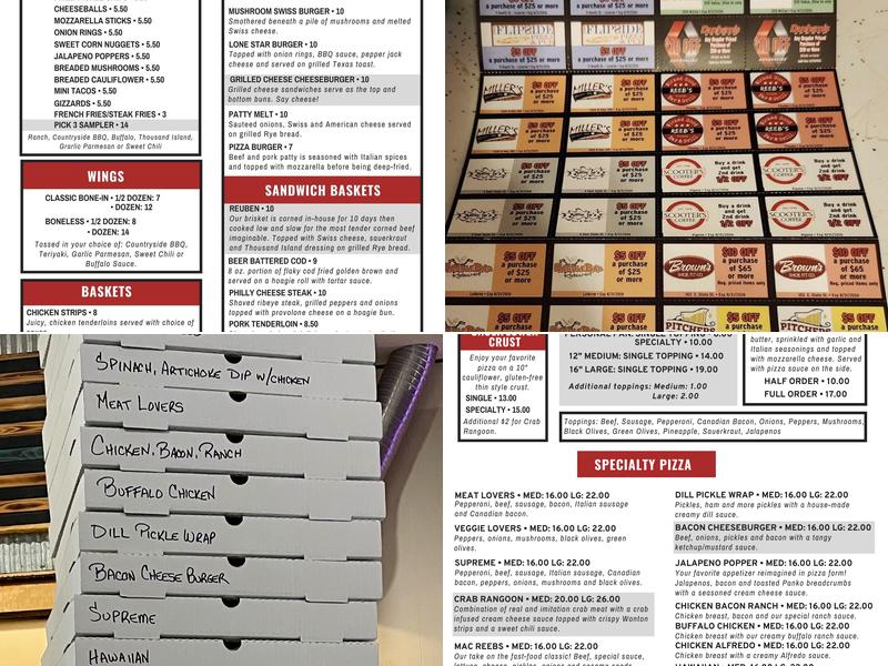 Reeb's Wicked Good Bar & Grill Menu