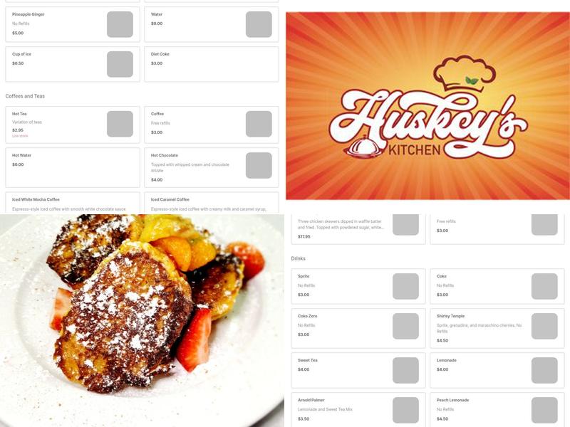 Huskey's Kitchen Menu