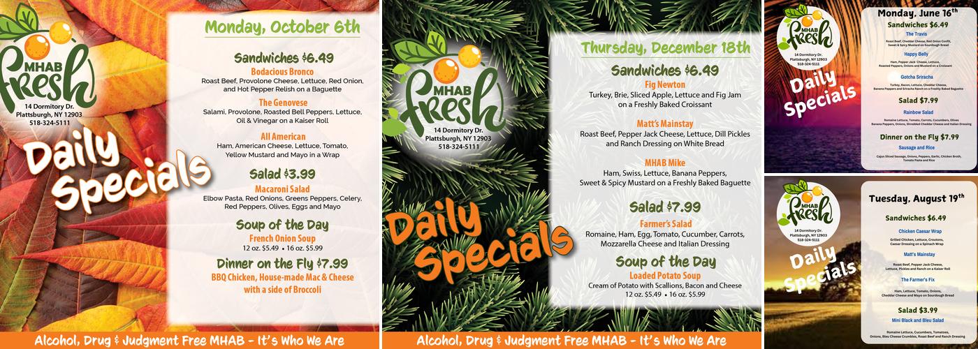 MHAB Fresh Menu