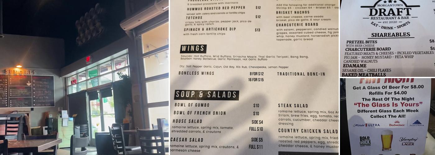 Draft Menu
