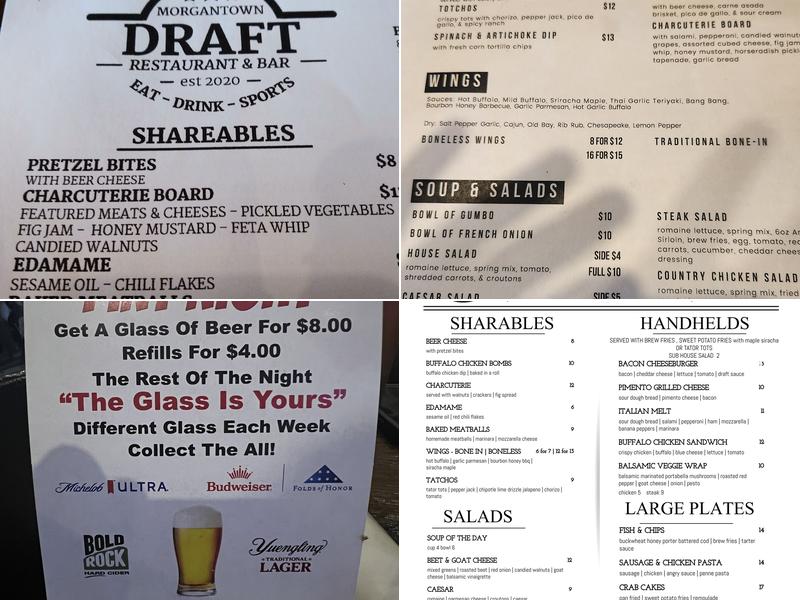 Draft Menu