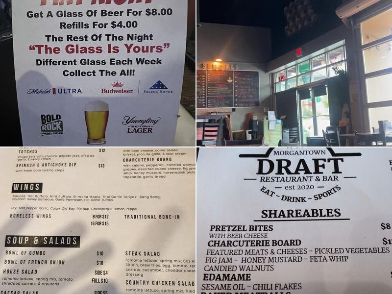 Draft Menu