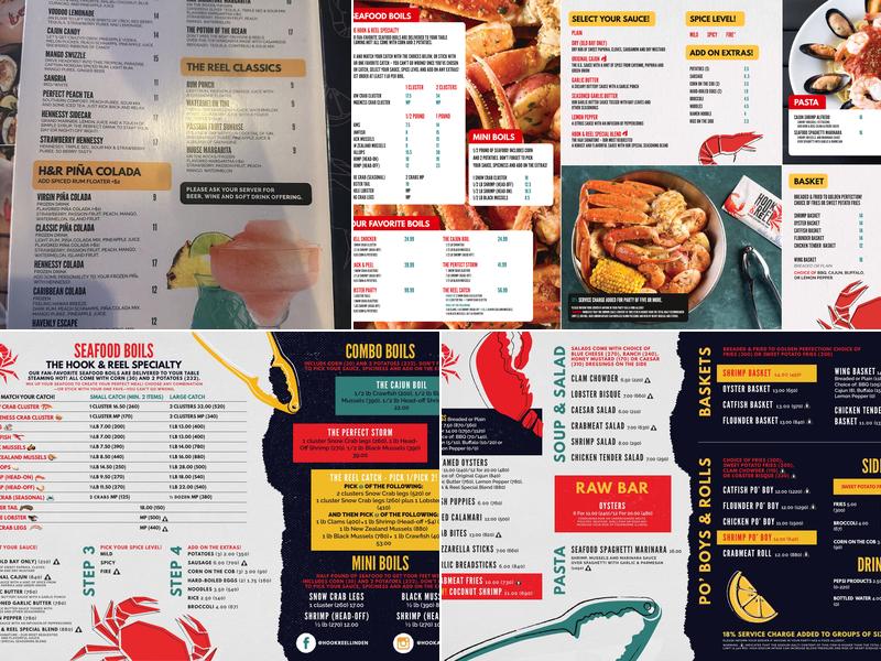 Hook & Reel Cajun Seafood & Bar Menu