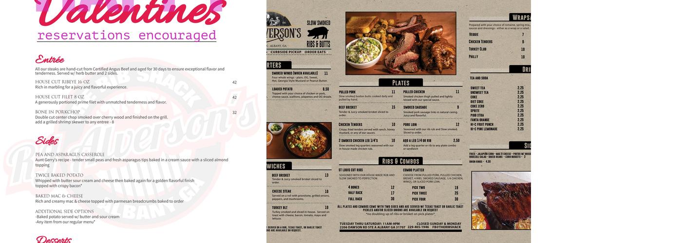 Ribs N Wangs Shack Menu