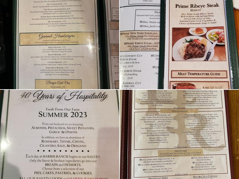 Ranch Kitchen Menu